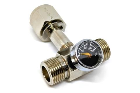 CO2 Sylinder Toveis T Splitter - Side