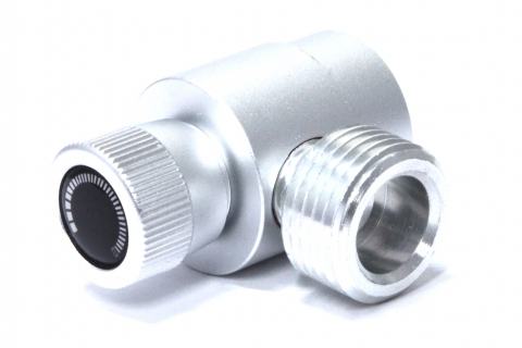 Sidevisning av avansert adapter for engangs CO2-sylindere