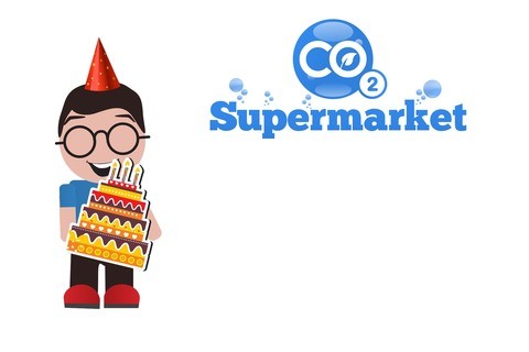 Foto av bursdagsgavekort fra CO2 Supermarket