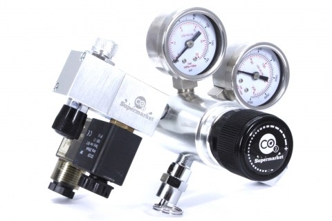 Ultimate-Pro Dual Stage CO2-regulator og magnetventil