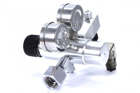 Ultimate-Pro Dual Stage CO2-regulator og solenoid