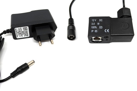 12v DC magnetspole og Euro-transformator