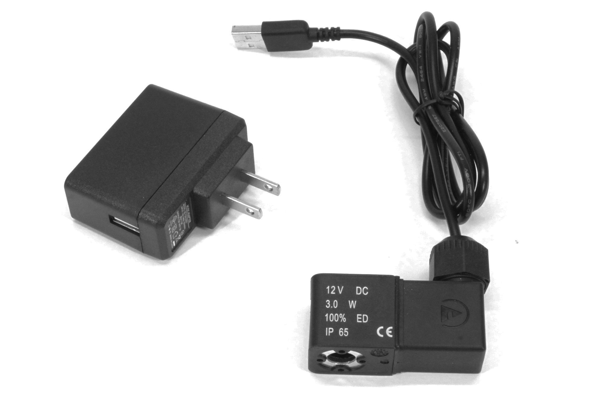12v DC USB magnetventil og USA-transformator