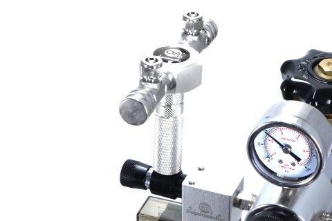 2-veis CO2-splitter for akvariumregulator
